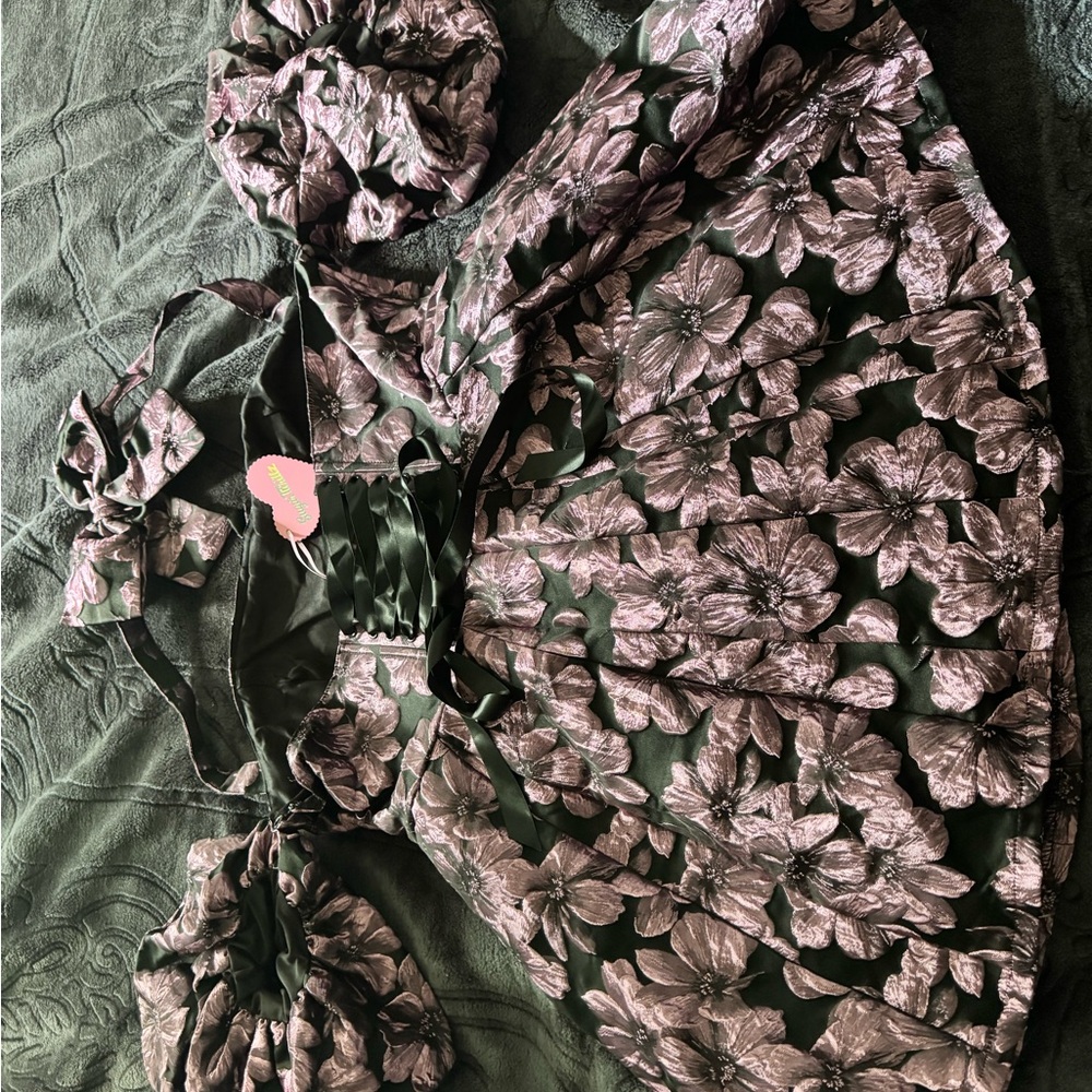1X POLISHED POISE MINI DRESS Floral Purple and Black Dress Dolls Kill - Picture 9 of 13